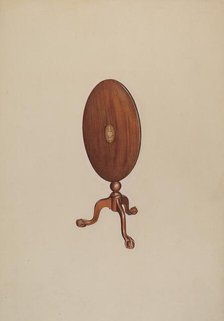 Tilt Top Table, c. 1937. Creator: Dorothy Handy.