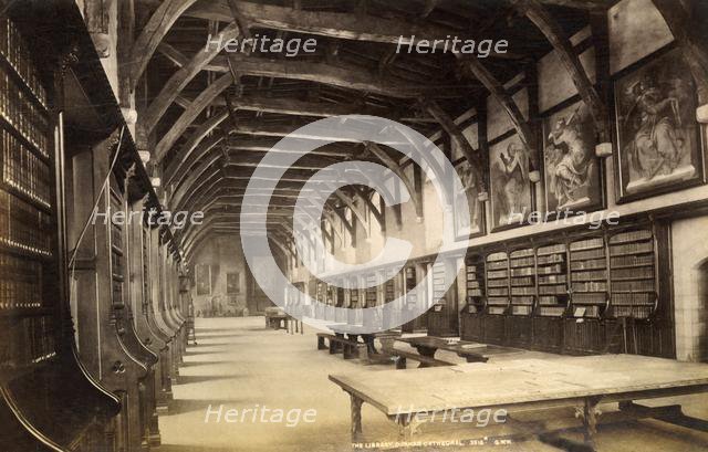 'The Library, Durham Cathedral', 1893. Creator: Unknown.