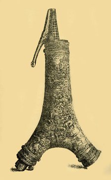 Powder flask, c1580-1600, (1881).  Creator: W Wise.