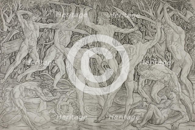 Battle of the Naked Men, 1489-95. Creator: Antonio del Pollaiuolo.