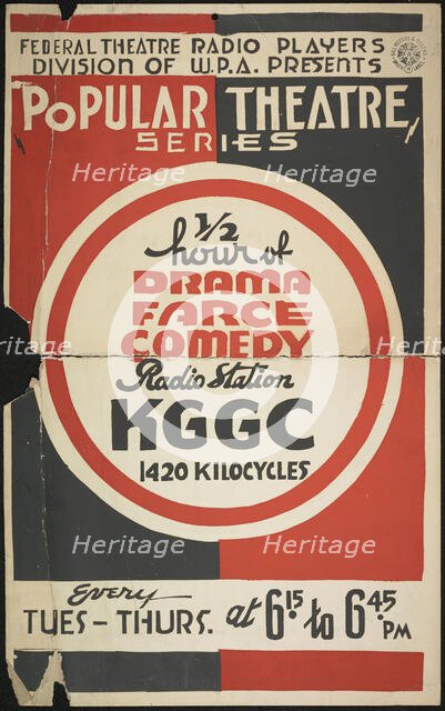 Radio Station KGGC, [193-]. Creator: Unknown.