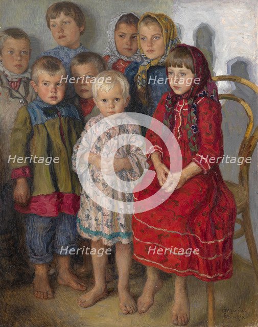 Admissions Day. Artist: Bogdanov-Belsky, Nikolai Petrovich (1868-1945)