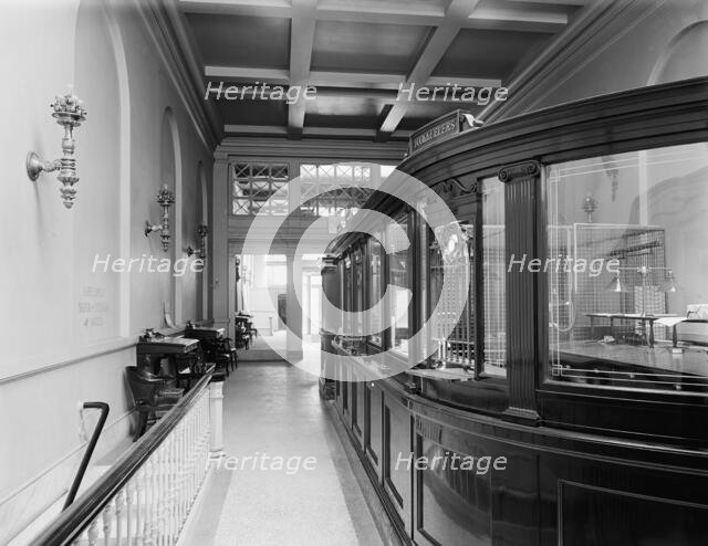General view looking towards front, 34th St. National Bank, New York City, between 1900 and 1910. Creator: Unknown.