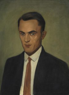 Portrait of Erwin Hildinger, 1928. Creator: Scholz, Georg (1890-1945).