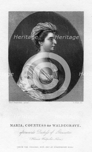 Maria Walpole (1736-1807), Countess Waldegrave, 1867.Artist: S Bull