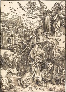 The Angel with the Key to the Bottomless Pit, probably c. 1496/1498. Creator: Albrecht Durer.