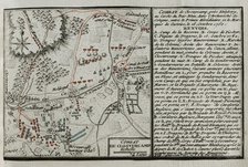 Seven Years War (1756-1763): Map of the Battle of Klostercamp (October 16, 1760), 1765. Creator: Jean de Beaurain.