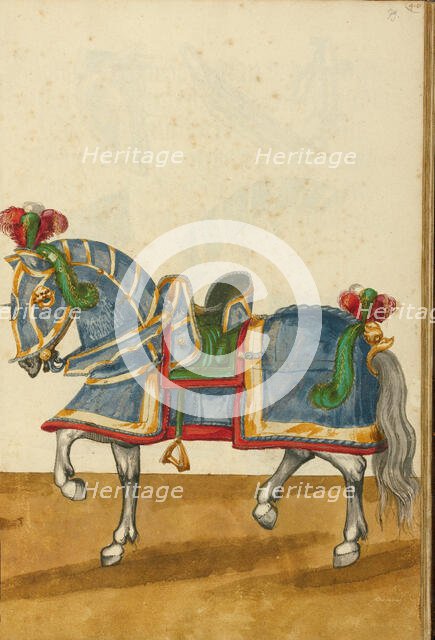 A Horse in Armor for a Tournament, about 1560-1570. Creator: Unknown.