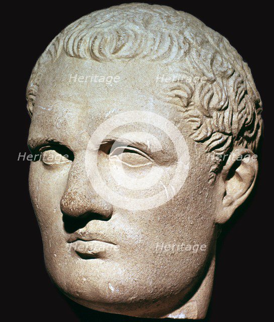 Head of the Roman emperor Caligula, 1st century. Artist: Unknown