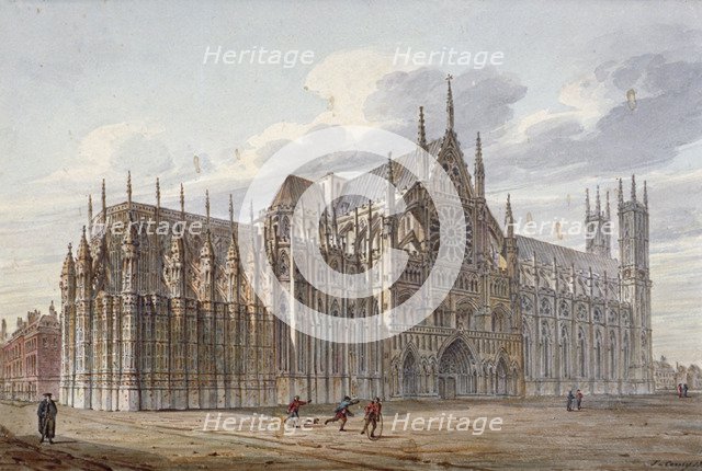 Westminster Abbey, London, 1816.                      Artist: John Coney