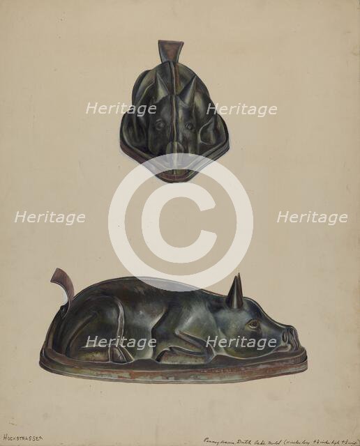 Pa. German Cake Mold, 1935/1942. Creator: Walter Hochstrasser.