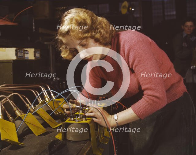 Lucile Mazurek, age 29, ex-housewife, husband going into the service..., Milwaukee, Wisconsin, 1943. Creator: Howard Hollem.