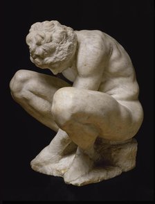 Crouching Boy, Between 1530 and 1534. Creator: Buonarroti, Michelangelo (1475-1564).