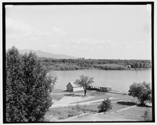 Lake from Colonial Hotel, Centre Harbor, Lake Winnipesaukee, N.H., between 1901 and 1906. Creator: Unknown.