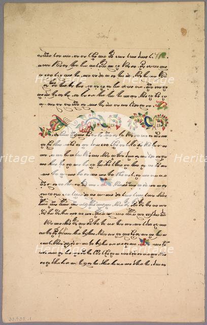 Page from Ramayana, 1800s. Creator: Unknown.