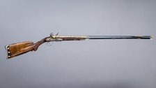 Double-Barreled Flintlock Shotgun, French, Versailles, dated 1801. Creator: Nicolas Noël Boutet.
