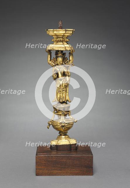 Support with Addorsed Figures, 1400s. Creator: Unknown.