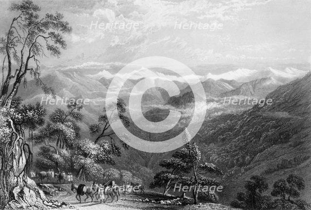 'Snowy Range, from Landour', 1838. Creator: George Francis White.