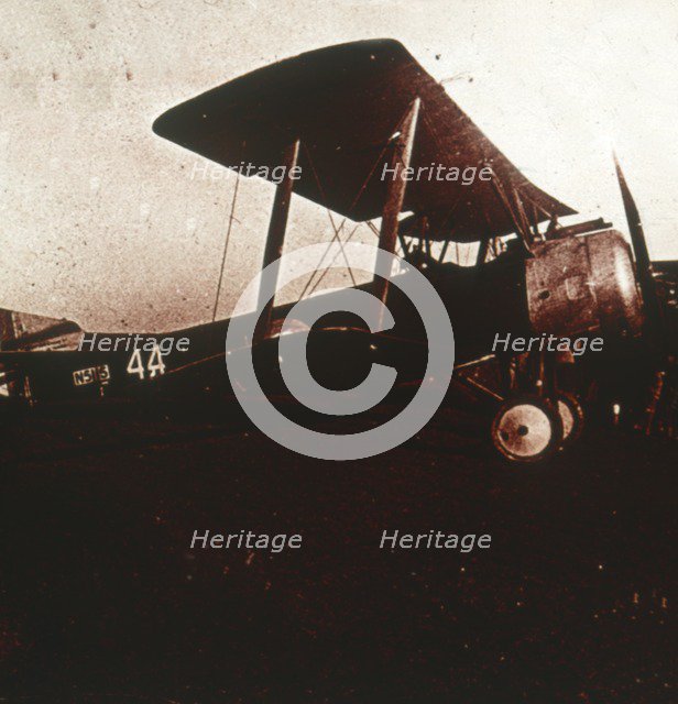 Fighter plane taking off, c1914-c1918. Artist: Unknown.