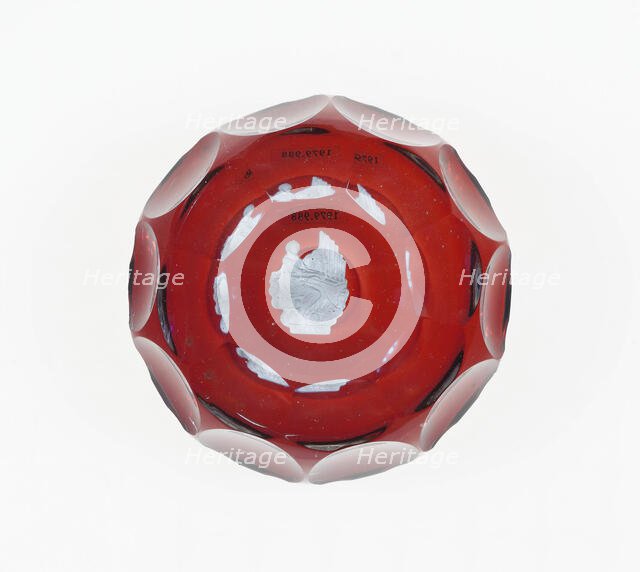 Paperweight, Lunéville, c. 1846-55. Creator: Baccarat Glasshouse.