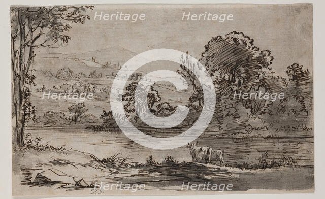 Landscape with River, between 1756 and 1810. Creator: Jean-Jacques de Boissieu.