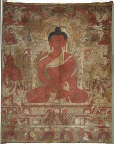 Seated Amitabha with Attendants, c. 1100s. Creator: Unknown.