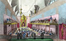 Trial of Queen Caroline in the House of Lords, London, 1820 (1821). Artist: Unknown