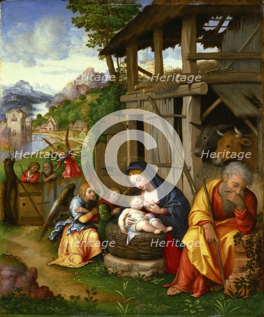 Nativity, ca 1515. Artist: Leonbruno, Lorenzo (1480-1537)