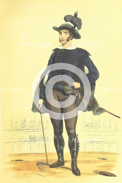 Sheriff of the bullring [?], 1848.  Creators: Adolphe François Pannemaker, Estaquier.