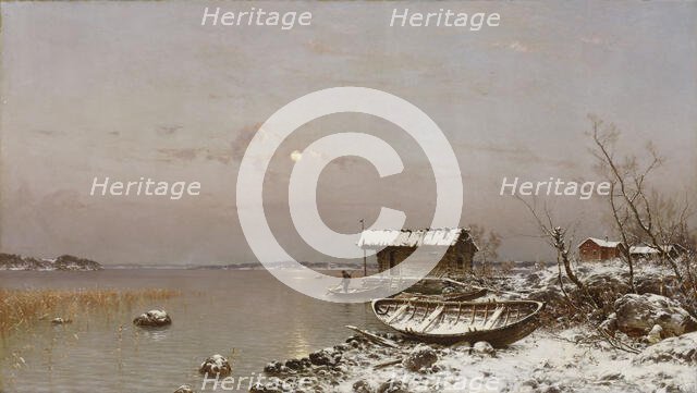 November Evening, 1889. Creator: Hjalmar Munsterhjelm.