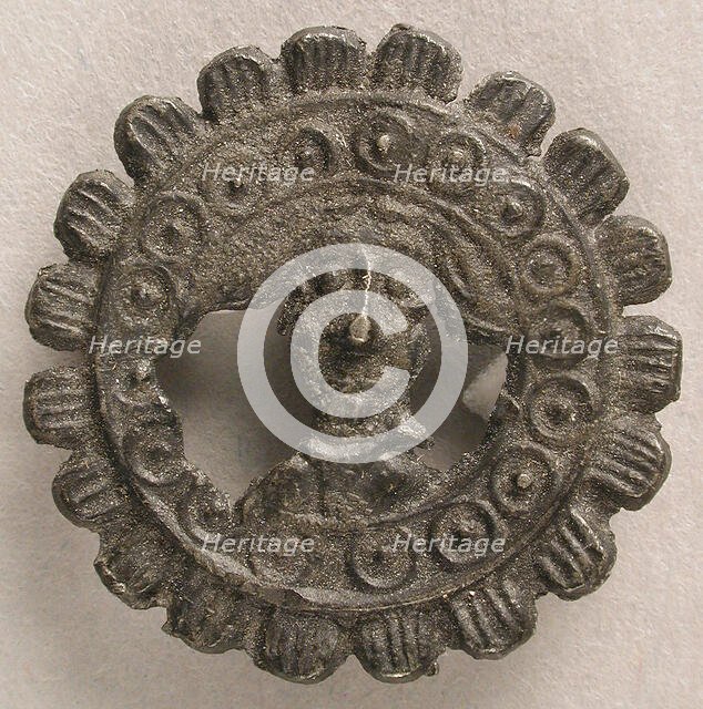 Badge with Head of John the Baptist, British, 14th century. Creator: Unknown.