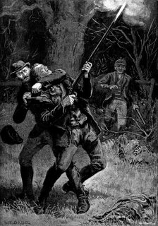 Trapped!, 1890. Creator: Waterlow & Sons.