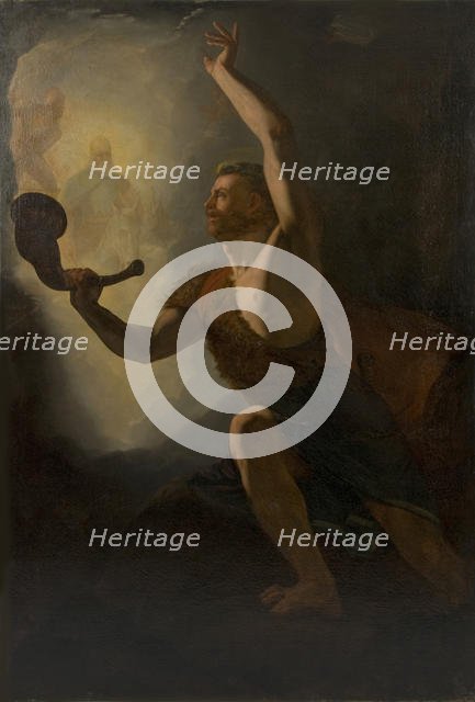 Heimdall Summons the Gods to Battle , 1828. Creator: Baade, Knud (1808-1879).