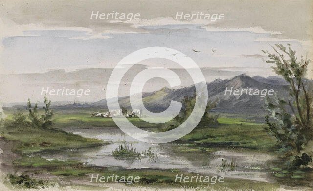 Wielersche Meer in Gelderland, 1874-1875. Creator: Willem Cornelis Rip.