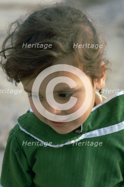Little girl in Tunisia. Artist: Unknown