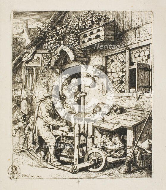 The Scissors-Grinder, 1741. Creator: Christian Wilhelm Ernst Dietrich.