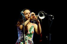 Andrea Motis, Love Supreme Jazz Festival, Glynde Place, East Sussex, 2015. Artist: Brian O'Connor.