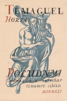 Suggestion for the cover, 1940-1944. Creator: Ján Novák.