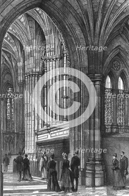 'Eaton Hall, Cheshire - Interior of the Chapel', 1886.  Creator: Unknown.