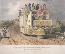 Dr Church's London and Birmingham Steam Coach, 1833. Artist: Josiah Allen
