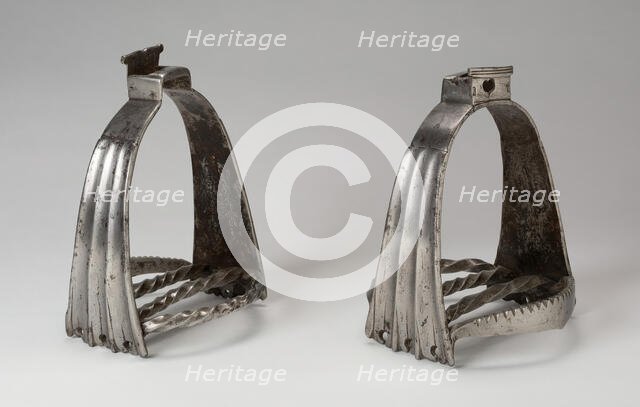Pair of Stirrups, Germany, 16th century. Creator: Unknown.