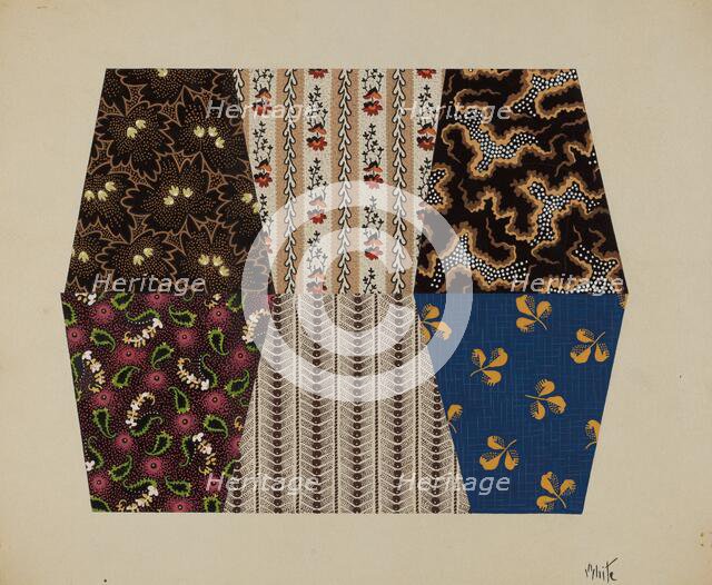 Quilt Patches, c. 1937. Creator: Edward White.