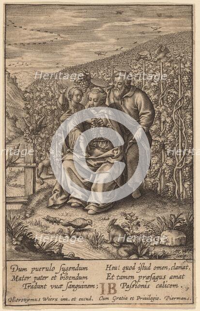 Dum pierulo fugendum .... Creator: Hieronymous Wierix.