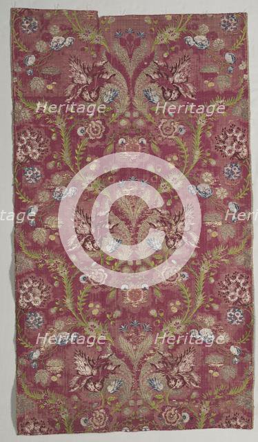 Brocade Textile, 18th century. Creator: Unknown.