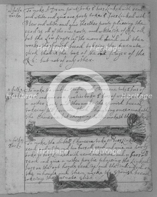 Book of Silk Braids, England, 1601/50. Creator: Unknown.