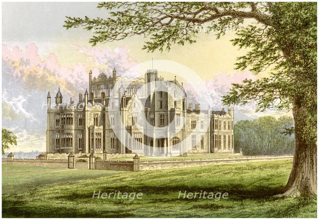 Stourton, Yorkshire, home of Lord Stourton, c1880. Artist: Unknown