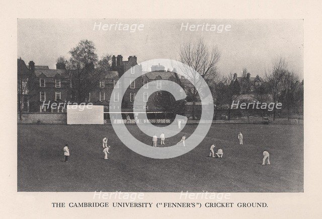 Fenner's, the Cambridge University Cricket Ground, 1912. Artist: Sports and General.