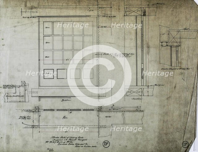 Brunswick Balke Collender Company Factory Building, Chicago, Illinois, Multiple Views, 1891. Creator: Adler & Sullivan.