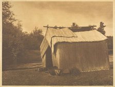 A Mat House - Skokomish, 1912. Creator: Edward Sheriff Curtis.