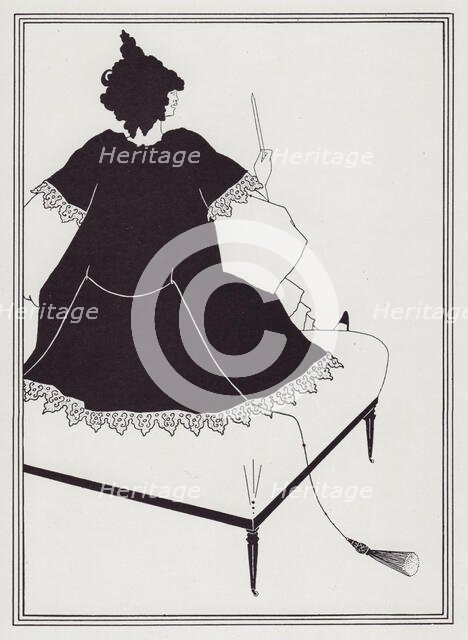 Salome on [a] Settle, 1893.  Creator: Aubrey Beardsley.